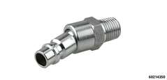Plug nipple with Euro coupling R 1/4" external thread swiveling and rotatable