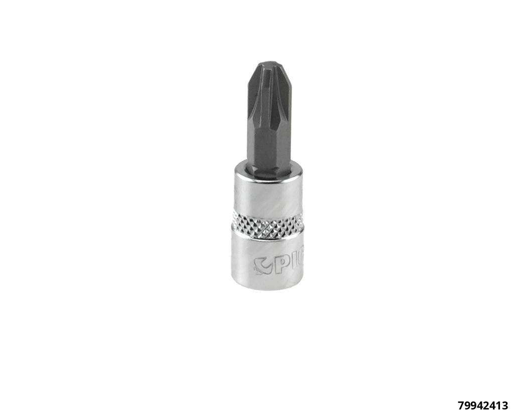 1/4" socket, cross, PZ3, length 37 mm