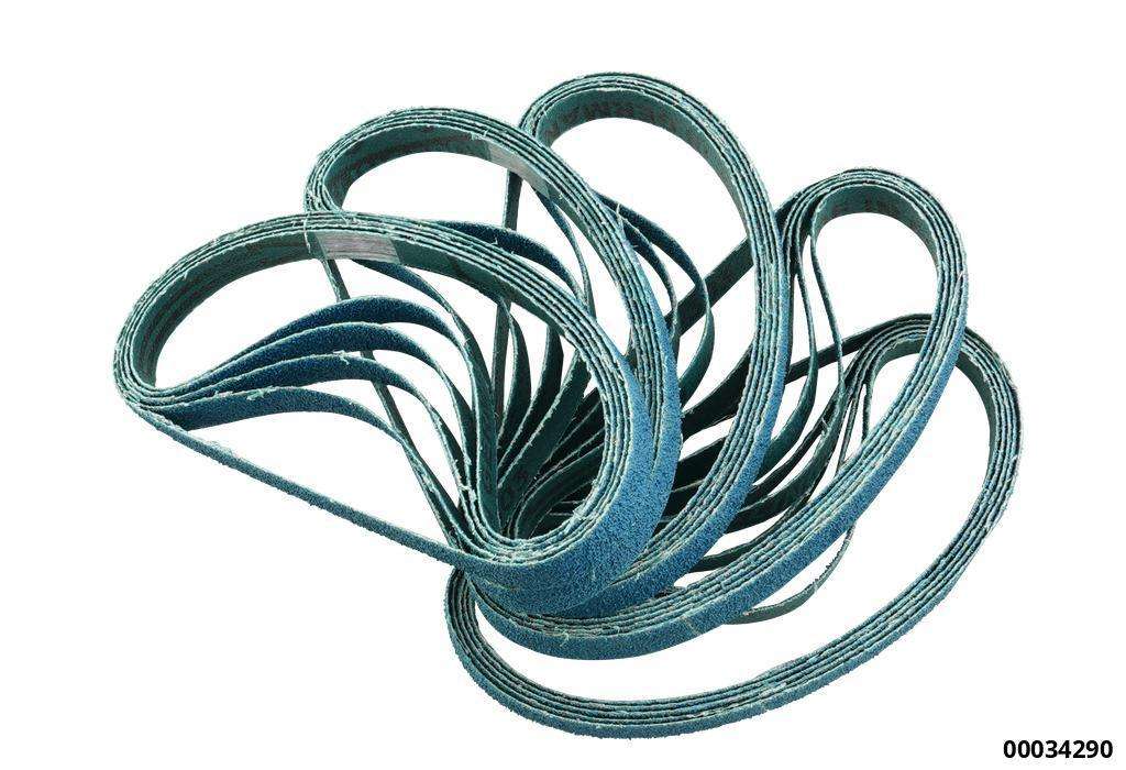 Hochleistungs- Flex-Schleifband "blau"  10x330 mm, Korn 40, 25-tlg.