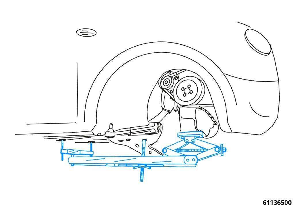 Universal under vehicle engine and gearbox support