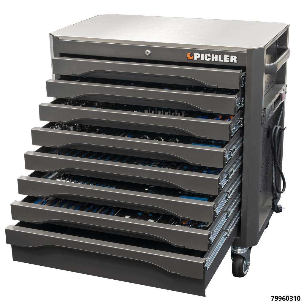 Tool Cabinet P36s, Color: BLACK, incl. tool assortment 558 pcs. "Expert"