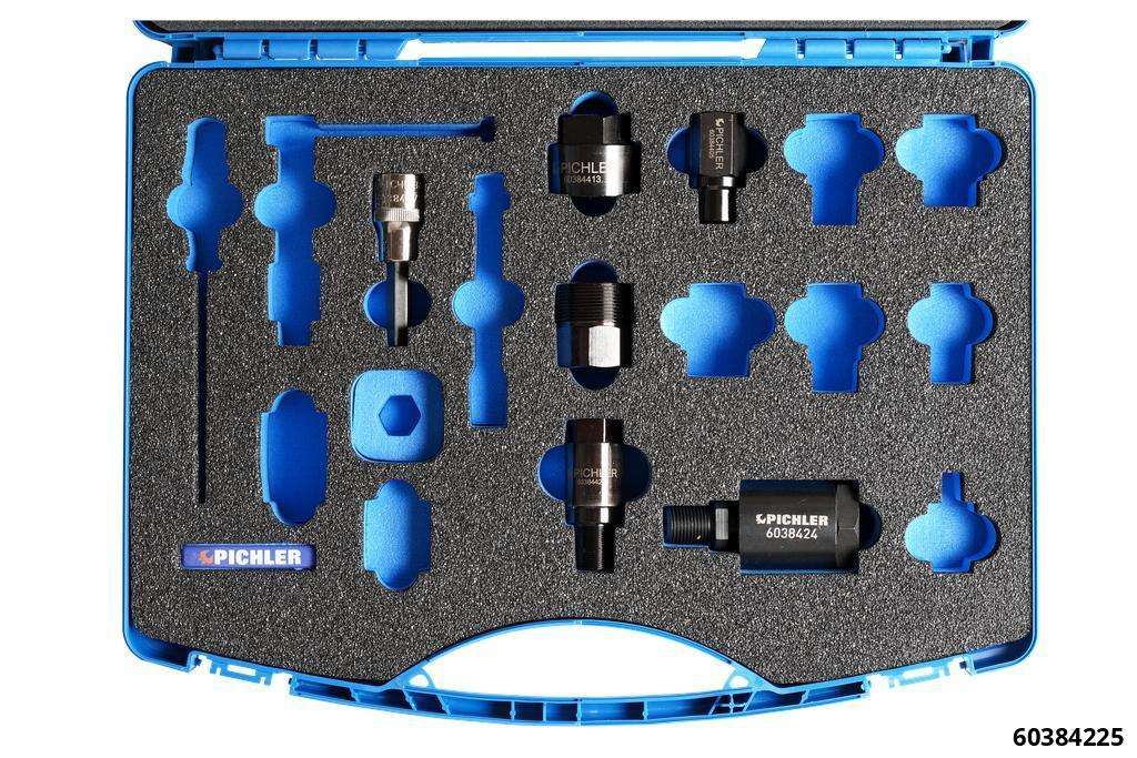 Injector disassembly adapter STARTER SET of BOSCH and DELPHI injection nozzles