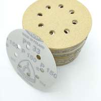 Schleifpapier kletthaftend, 125mm, Korn 150   Lochform: GLS5 (VE 100 Stück)