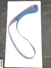 Hochleistungs-Schleifband 75x2000mm K60  "blau"  (für Stahl u. Edelstahl)