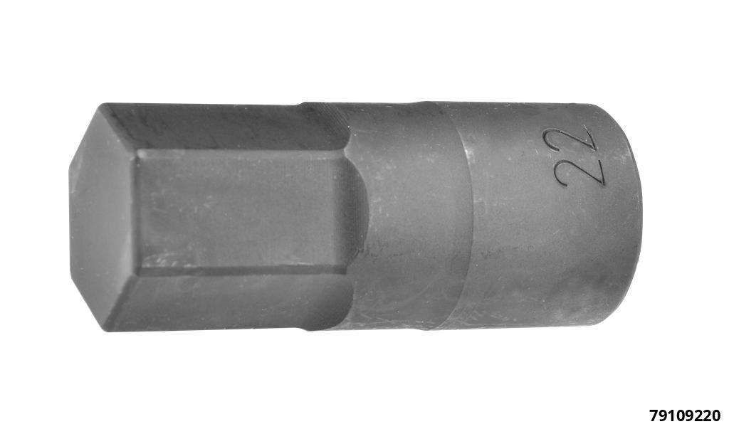 Innensechskant-Einsatz 1/2" SW 22 x 60 mm