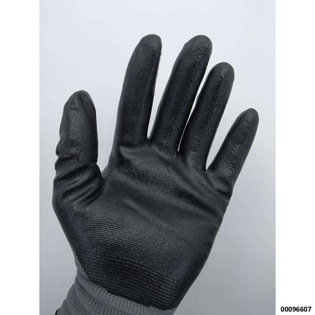 Werkstatt-Handschuh "Nylon-Strick Nitril"  Gr.9 (Teil-Nitril- Beschichtet, EN 388)  (VE 12 Paar)