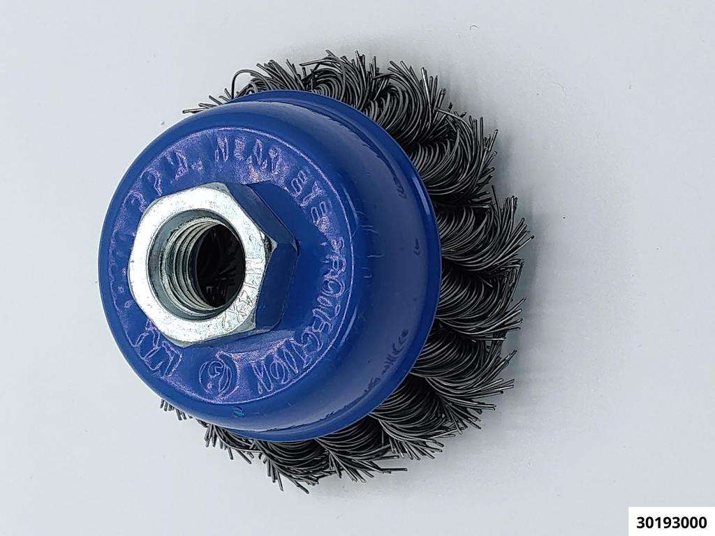 Topfbürste gezopfter Draht Ø 65 mm Aufnahme-Ø 14,0 x 2,0 [mm]