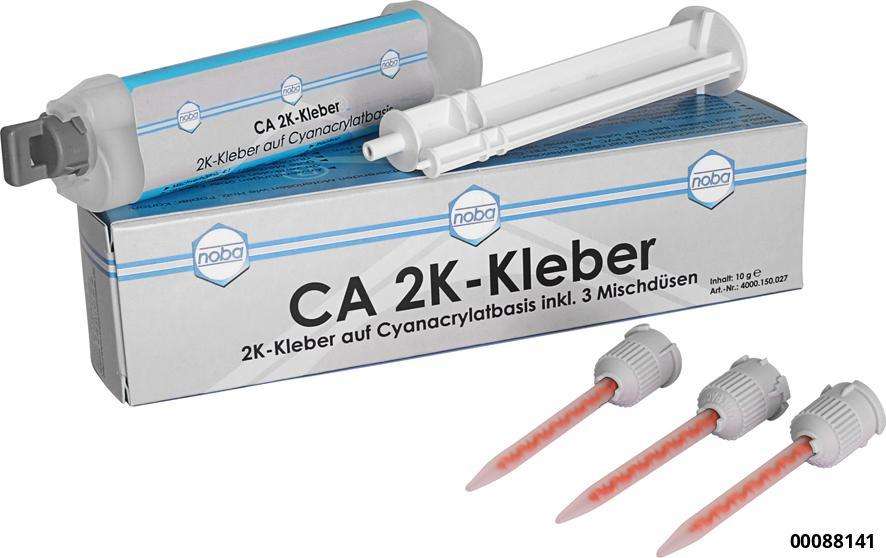 2K-Kleber Doppelspritze 4:1 10g mit 3 Mischdüsen