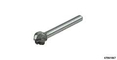 HM-Frässtift  kugelform 12,0 mm Aluzahnung / Schaft: 6mm