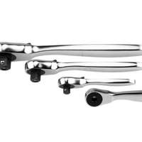 MINI-Knarrenset, 4-tlg., 1/4" Bit 1/4" / 3/8" / 1/2" - 120 Zähne, feinstverzahnt