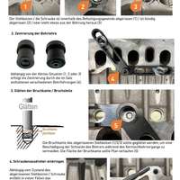 Bohrlehre universal M6-M10 für abgerisse Stehbolzen inkl. Spezial-HM-Bohrfräser