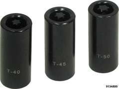 Jeu de 3, douilles  torx T40 T45,T50, p/disque de frein