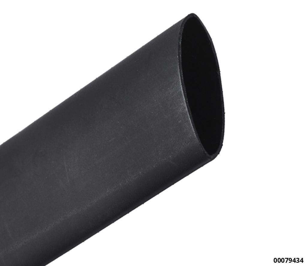 Schrumpfschlauch schwarz mit Innenkleber 2 m, Wandsstärke 2,3 mm