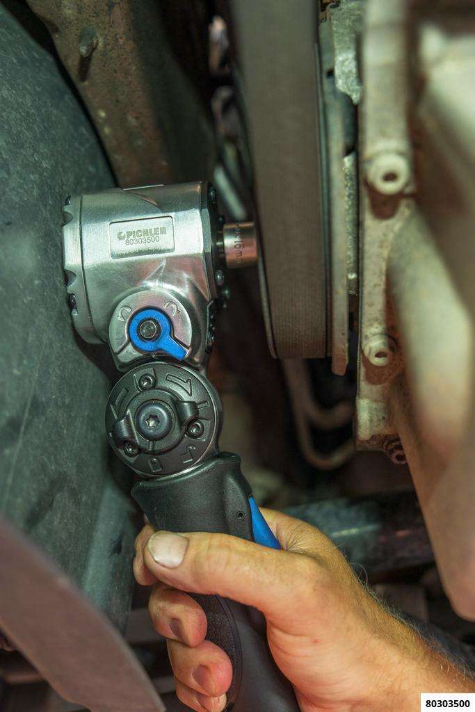 Air angle impact wrench ½"