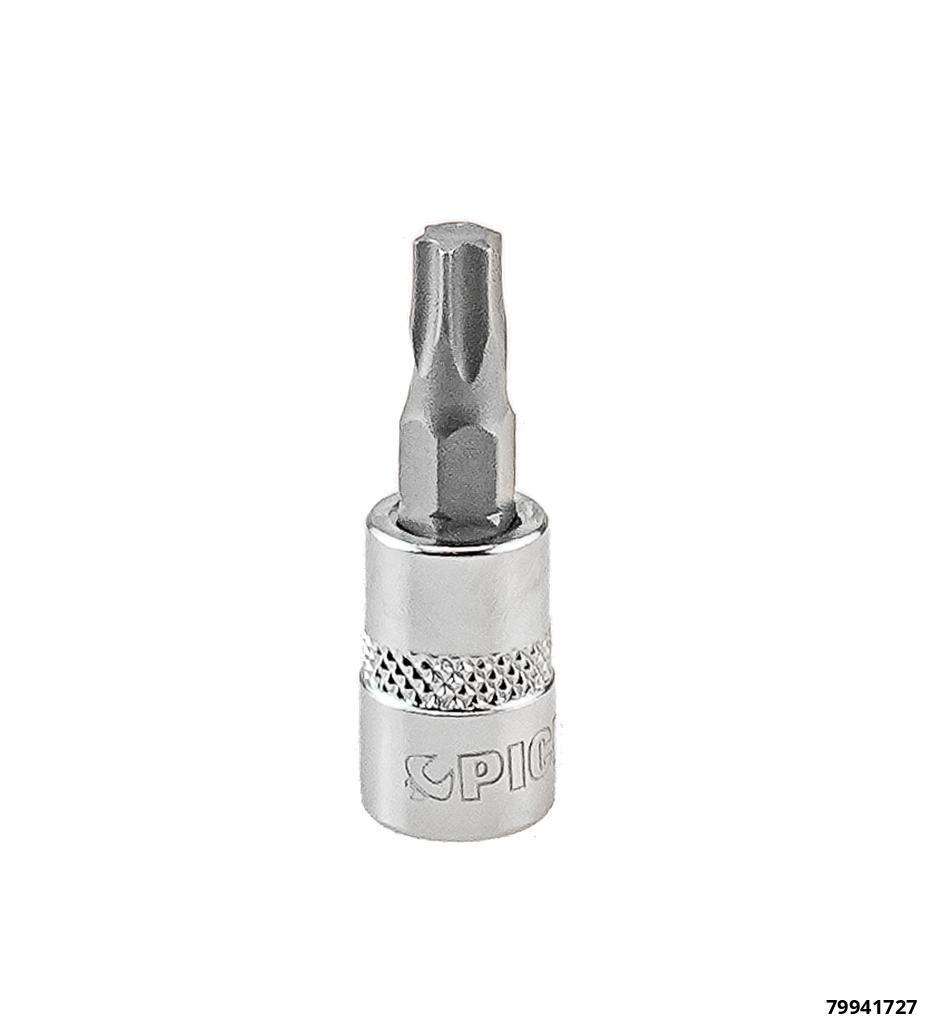 1/4" Steckschlüsseleinsatz, Torx, T27, Länge 37 mm