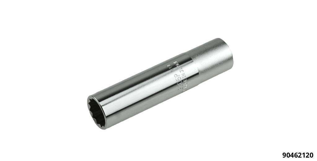 Zündkerzenstecknuss 12 mm Antrieb 3/8" Länge 70 mm mit Magnet 12-kant 3305P 12