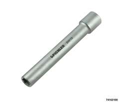 Durchgangsstecknuss-SW 10 120 mm lang,6-kant,Antr.3/8