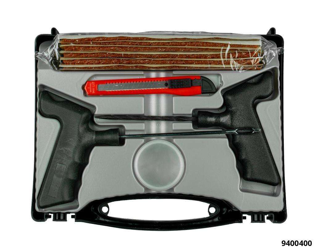 Reifenreparatur "EZ SEAL" LKW-Set im Koffer mit 30 Dochte 200 mm lang