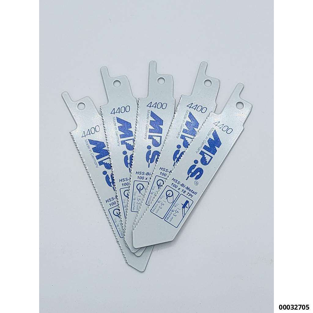 fw Profi-Line Tigersägebl. Bi- Metall 100mm x 18Z / ZT. 1,4mm / verzahnte Länge 80mm  (VE 5 Stück)