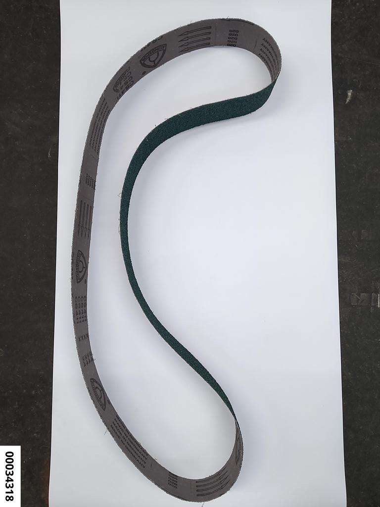 Hochleistungs-Schleifband 75x2000mm K24  "blau"  (für Stahl u. Edelstahl)