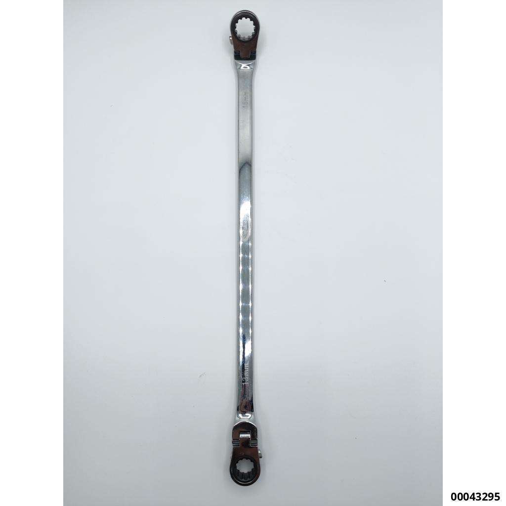 Gelenk-Doppelring-Ratschenschlüssel extra lang SW13x15