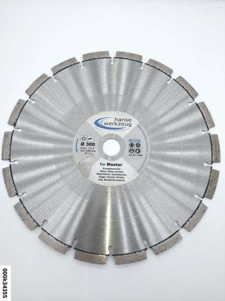 hansewerkzeug Master Diamanttrennscheibe 300mm x 25,4mm*