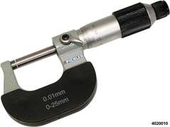 Precision micrometer screw gauge measuring range 0 - 25 mm
