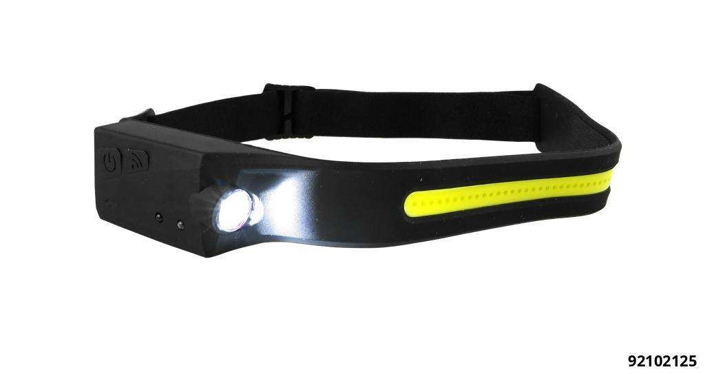 Stirnlampe 450 Lumen COB LED on / off berührungslos