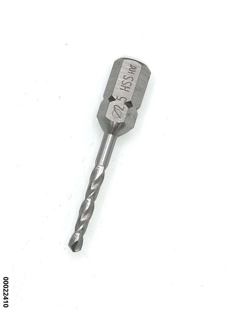 hansewerkzeug HSS-Spiralbohrer-Bit mit 1/4" Bit- Aufnahme 2,5 mm