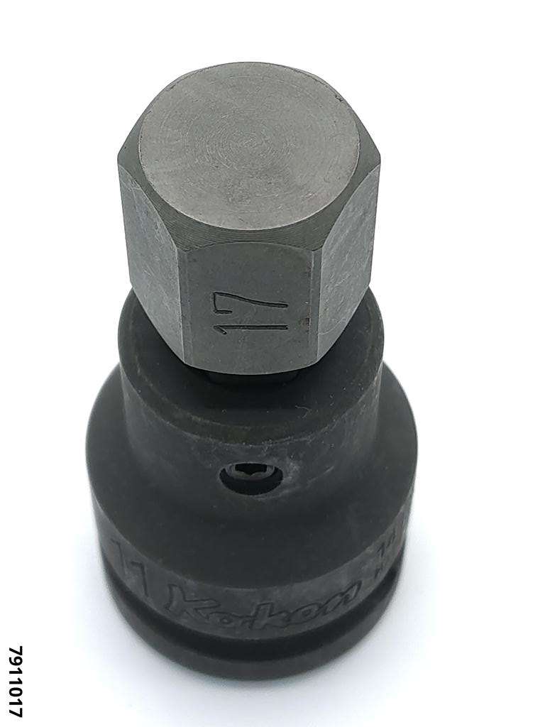 Douille choc 1/2" embout "Allen" 17x61mm