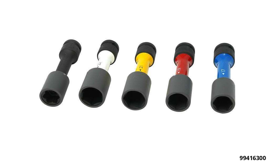 XL-impact socket-set ½", 5 pcs.