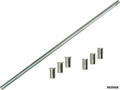 Eindrehwerkzeugsatz + 8+10mm Verschlussstopfen Messing / 1x Eindreher 3x Bund 8mm, 3x Bund 10mm