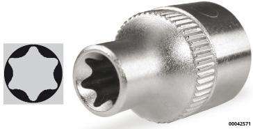 hansewerkzeug Steckschlüssel 3/8" Torx E8