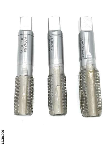 hansewerkzeug HSS-Hand-Gewinde-Bohrer-Satz  Typ US-200  3tlg. M20x2,5mm