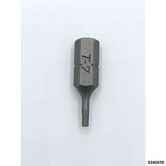 Torx-Einsatz TX 7 mit Bohrung 1/4"