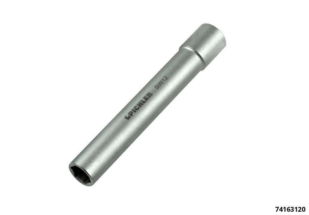 Durchgangsstecknuss-SW 12 120 mm lang,6-kant,Antr.3/8