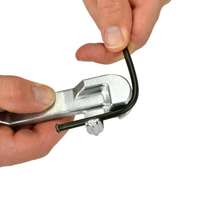 Brake line service set, 14 pcs., incl. flaring tool, bending device, holding clamps and pipe cutter