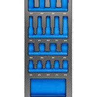 Einlage für 79930120 Steckschlüsseleinsätze 1/2" E-Profil, 18-tlg., 188x495x32 mm