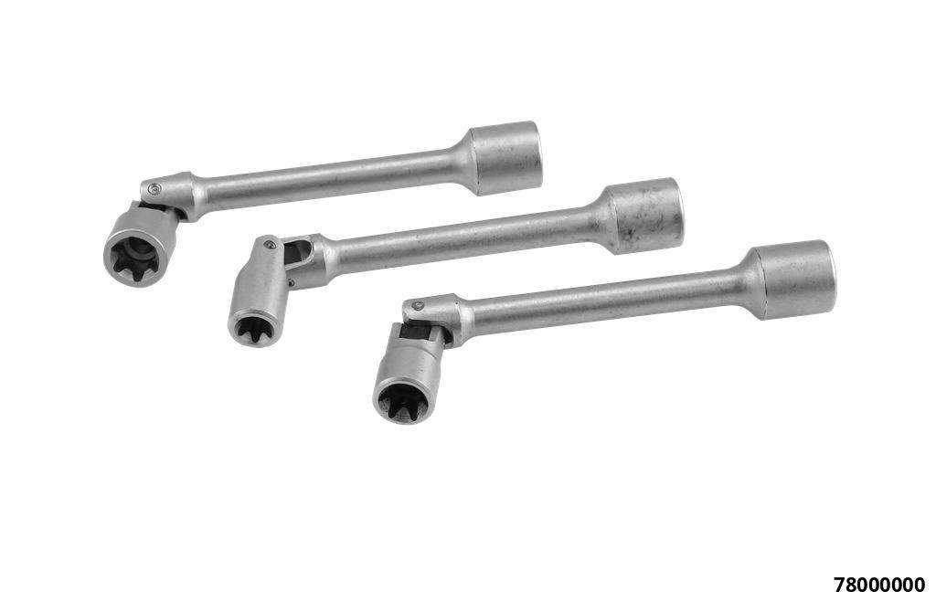 Torx Kugelgelenk Satz 3-tlg 130 mm lang Antrieb 3/8 E10, E12, E14