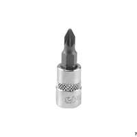 1/4" socket, cross, PZ1, length 37 mm
