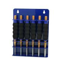Splintentreiberset SOFTGRIP 6-tlg. ø 3, 4, 5, 6, 7, 8 mm mit Handschutz