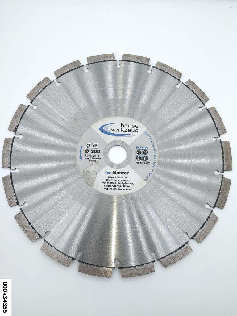 hansewerkzeug Master Diamanttrennscheibe 300mm x 25,4mm*