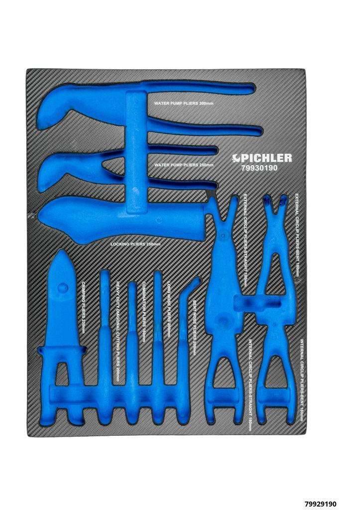 Einlage für 79930190 Zangen Set, 12-tlg. 376x495x32 mm