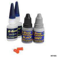 Schnellkleber EASY-GLUE Nachfüllset Komponentenpulver schwarz+grau 2 Schnellkleber