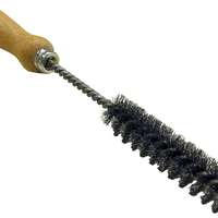 Steel wire hole brush 20x100 overall length 280.00 mm with wooden grip