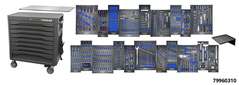 Servante d"atelier P36s "Expert", Couleur: noir, assortiment d"outils inclus 558 pcs.