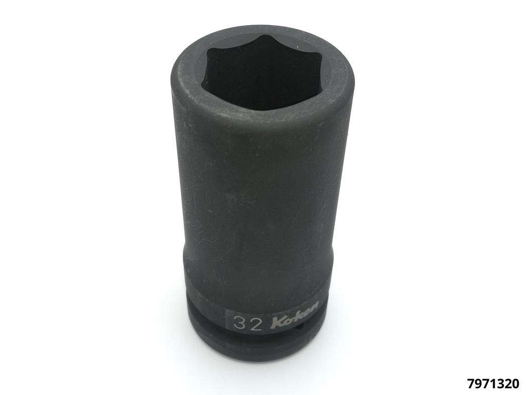Socket hexagonal extra long "Impact" 32 mm