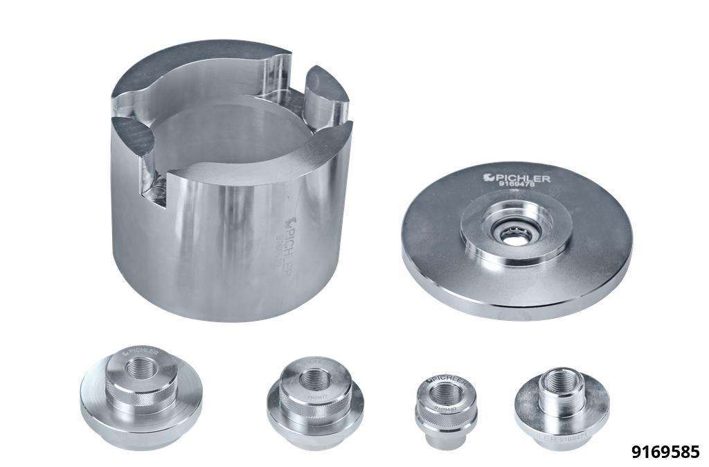 VAG Bolted Wheel Bearing Toolkit MK II without Spindle with 4 Extraction Discs