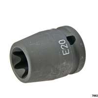 Impact E-Torx Socket E 20 Drive ½", Impact Resistant