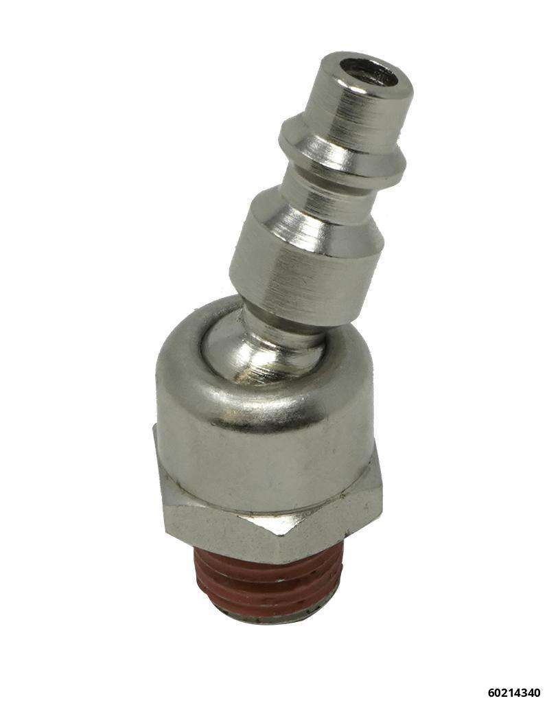 Stecknippel mit IRP06 1/4" Außengewinde schwenk- und drehbar